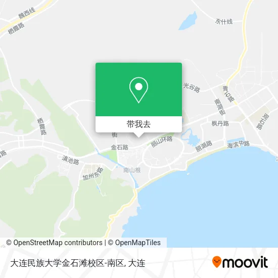 大连民族大学金石滩校区-南区地图