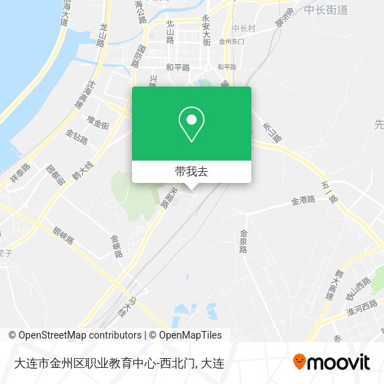 大连市金州区职业教育中心-西北门地图