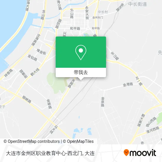 大连市金州区职业教育中心-西北门地图