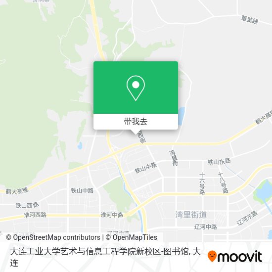大连工业大学艺术与信息工程学院新校区-图书馆地图