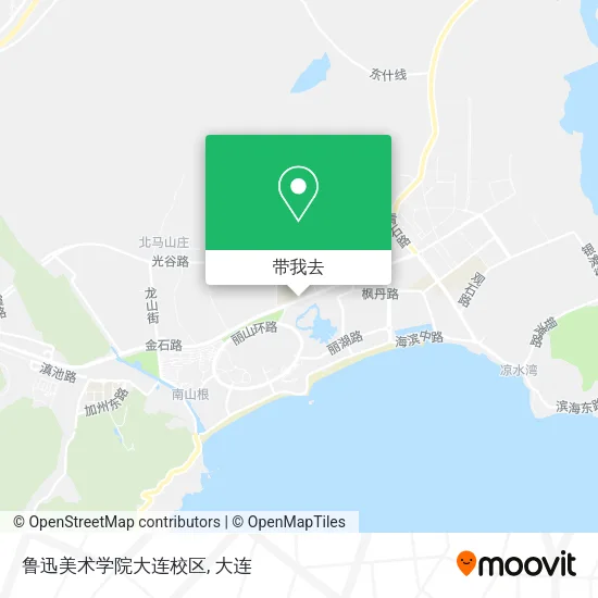 鲁迅美术学院大连校区地图