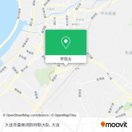 大连市森林消防特勤大队地图
