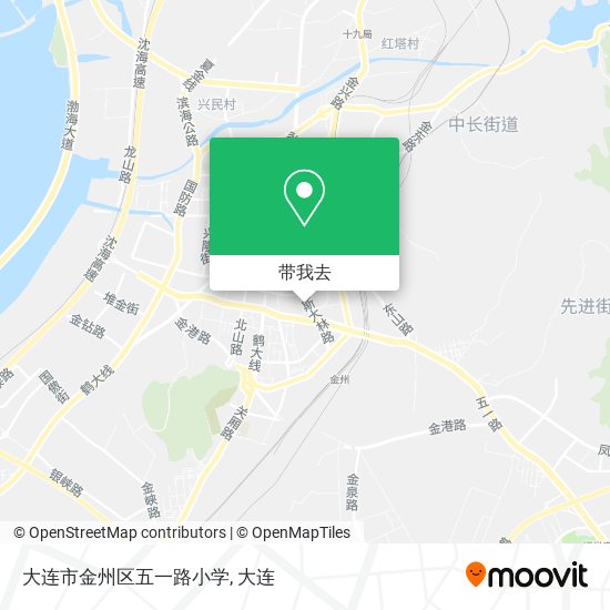 大连市金州区五一路小学地图