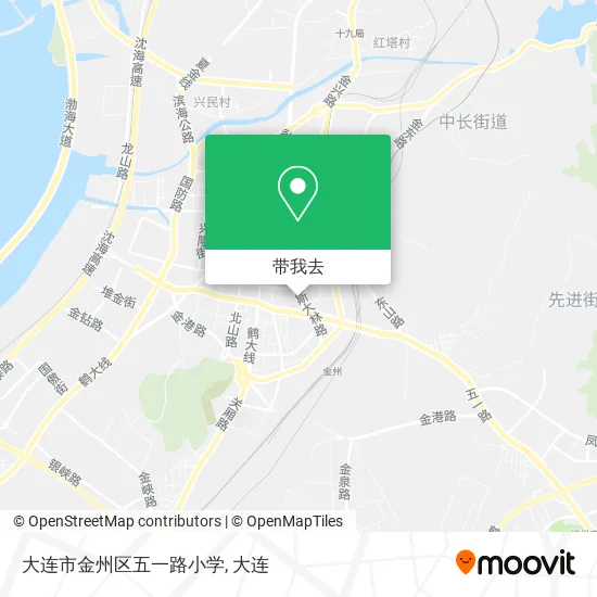 大连市金州区五一路小学地图