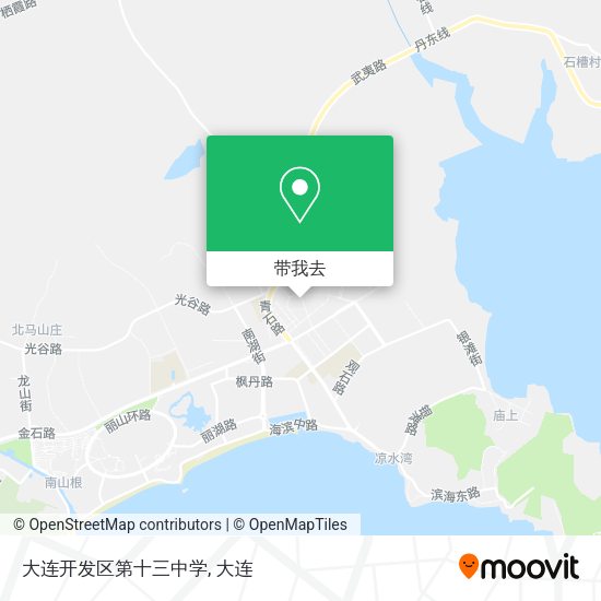 大连开发区第十三中学地图