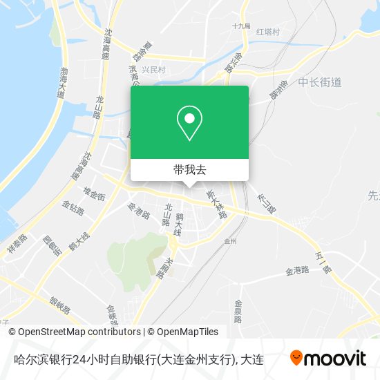 哈尔滨银行24小时自助银行(大连金州支行)地图