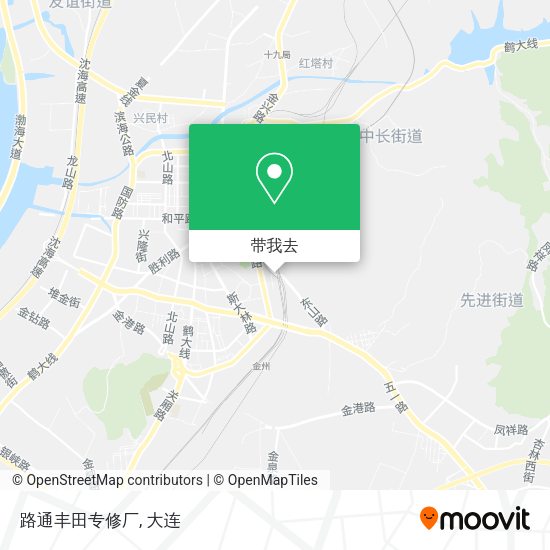 路通丰田专修厂地图