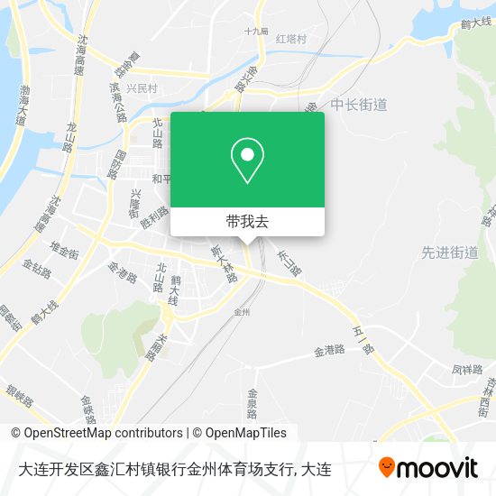 大连开发区鑫汇村镇银行金州体育场支行地图