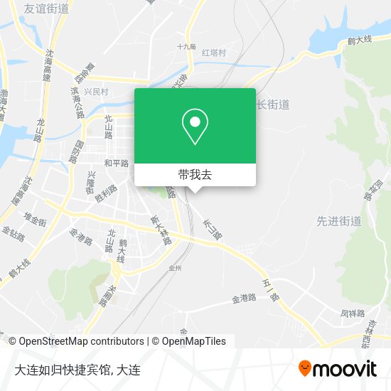 大连如归快捷宾馆地图