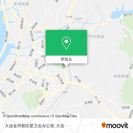 大连金州新区爱卫会办公室地图