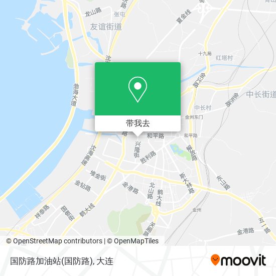 国防路加油站地图