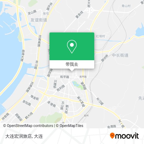 大连宏润旅店地图