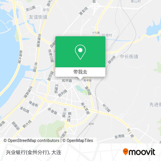 兴业银行(金州分行)地图