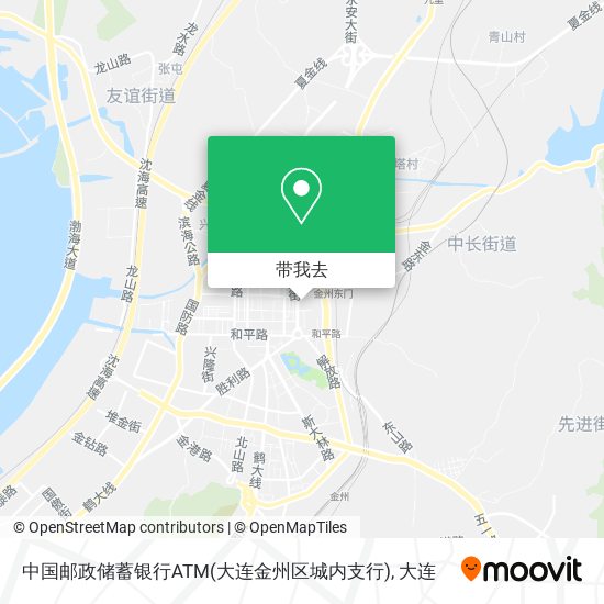 中国邮政储蓄银行ATM(大连金州区城内支行)地图