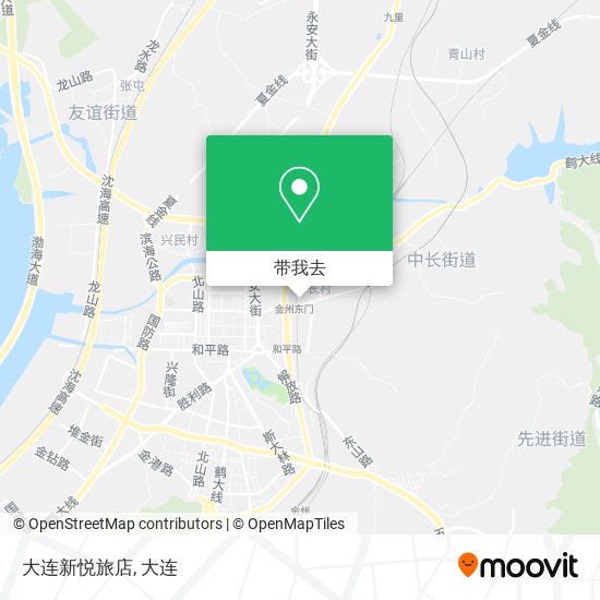 大连新悦旅店地图
