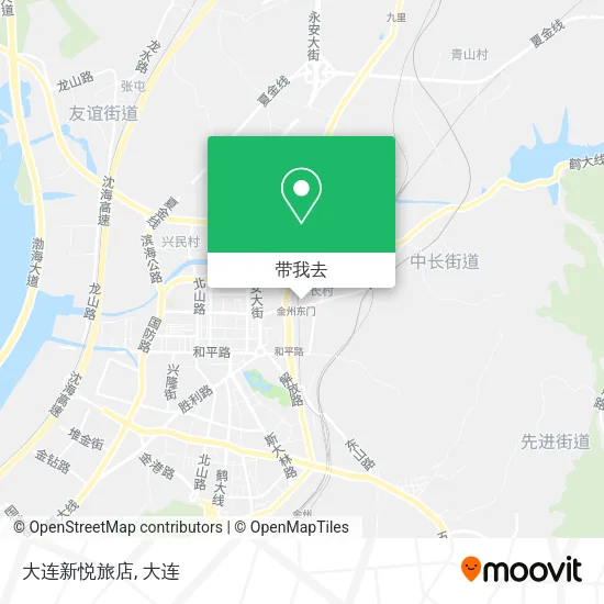 大连新悦旅店地图