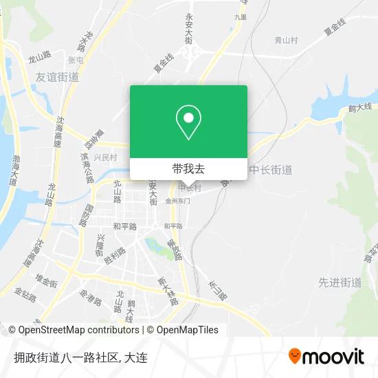 拥政街道八一路社区地图