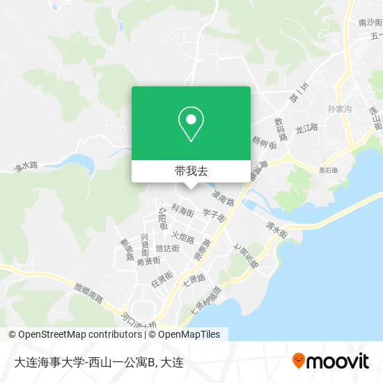 大连海事大学-西山一公寓B地图