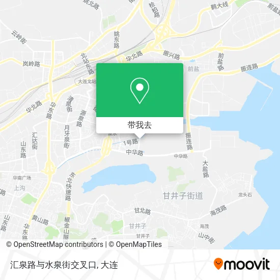 汇泉路与水泉街交叉口地图