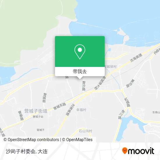 沙岗子村委会地图