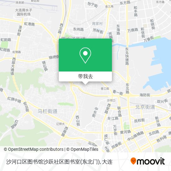 沙河口区图书馆沙跃社区图书室(东北门)地图