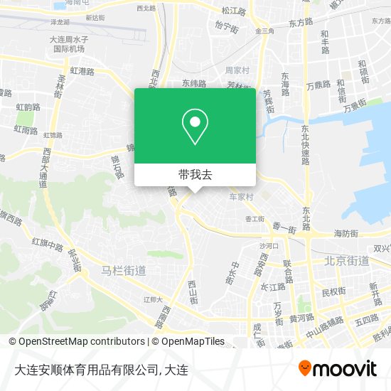 大连安顺体育用品有限公司地图