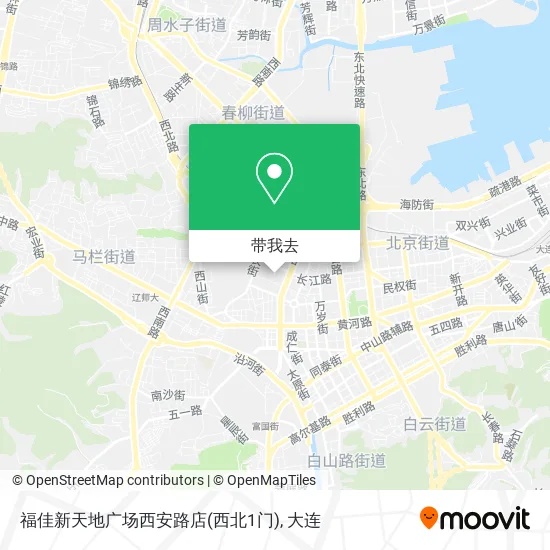 福佳新天地广场西安路店(西北1门)地图