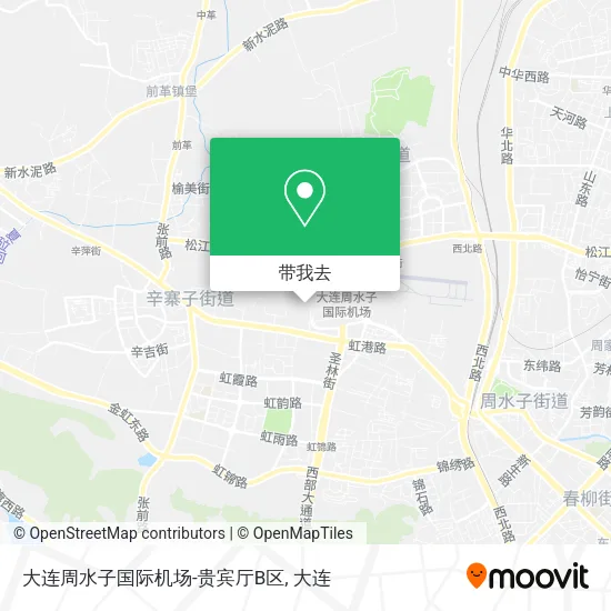 大连周水子国际机场-贵宾厅B区地图