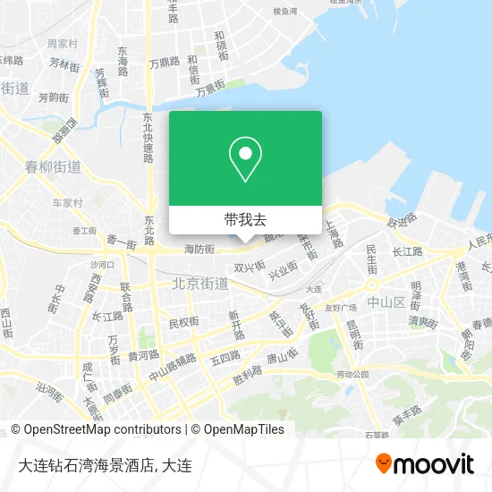 大连钻石湾海景酒店地图
