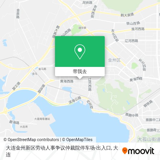 大连金州新区劳动人事争议仲裁院停车场-出入口地图