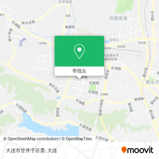 大连市甘井子区委地图