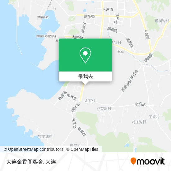 大连金香阁客舍地图