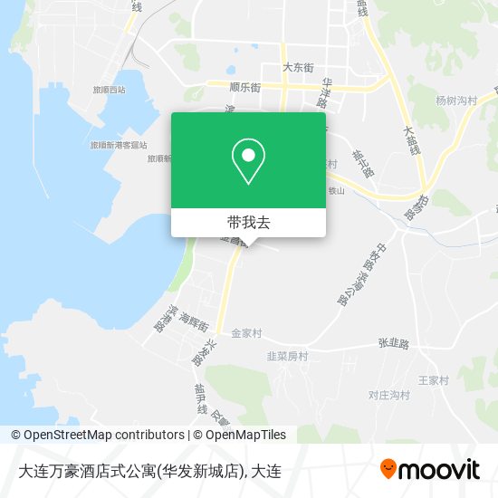大连万豪酒店式公寓(华发新城店)地图