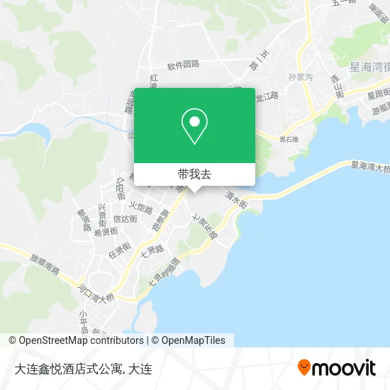 大连鑫悦酒店式公寓地图