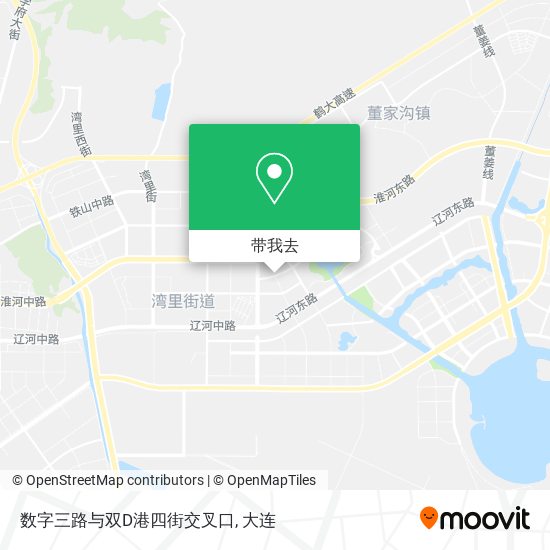 数字三路与双D港四街交叉口地图