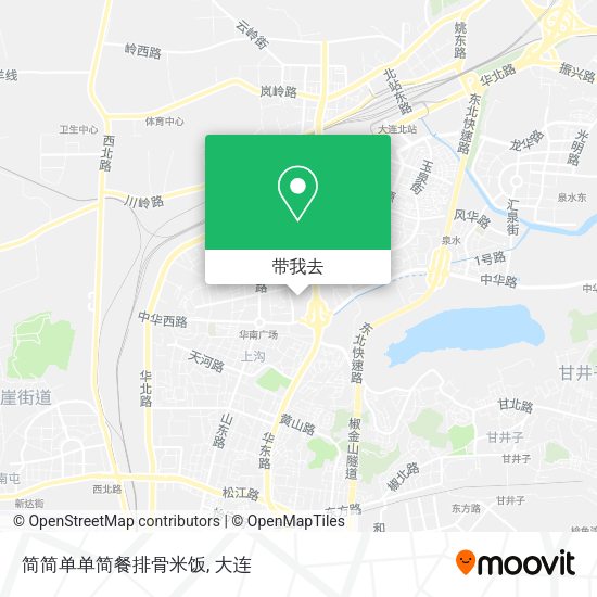 简简单单简餐排骨米饭地图