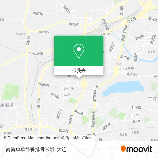 简简单单简餐排骨米饭地图
