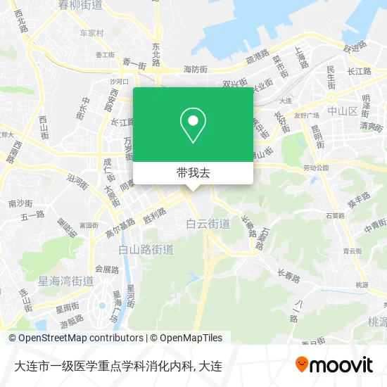 大连市一级医学重点学科消化内科地图