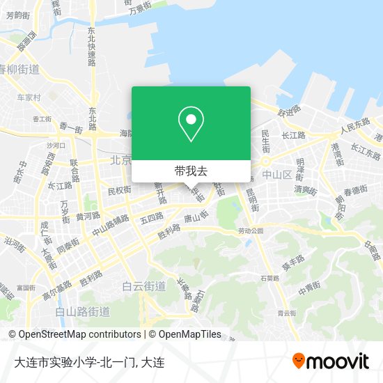 大连市实验小学-北一门地图