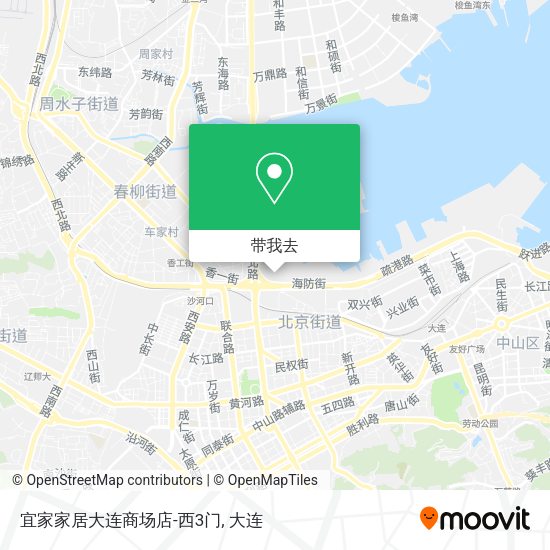 宜家家居大连商场店-西3门地图