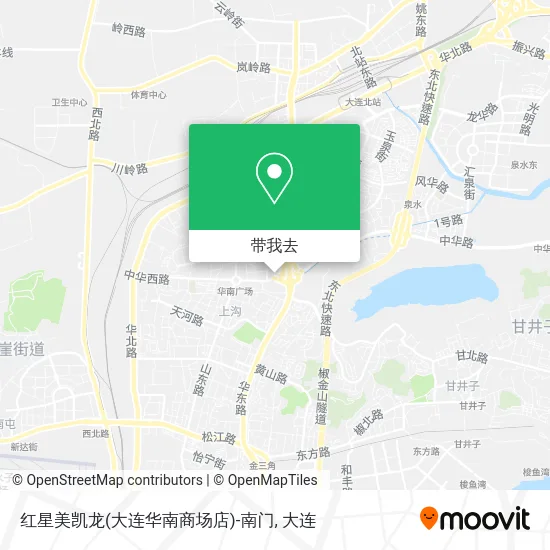 红星美凯龙(大连华南商场店)-南门地图