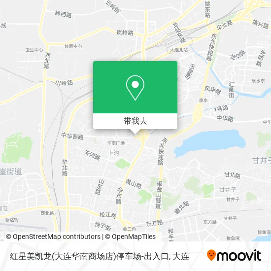 红星美凯龙(大连华南商场店)停车场-出入口地图