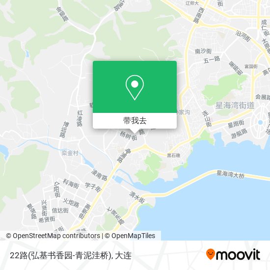 22路(弘基书香园-青泥洼桥)地图