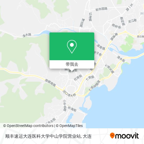 顺丰速运大连医科大学中山学院营业站地图