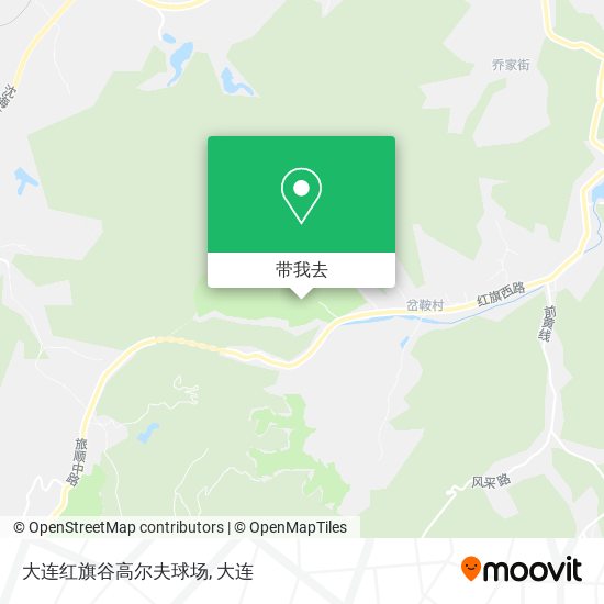 大连红旗谷高尔夫球场地图
