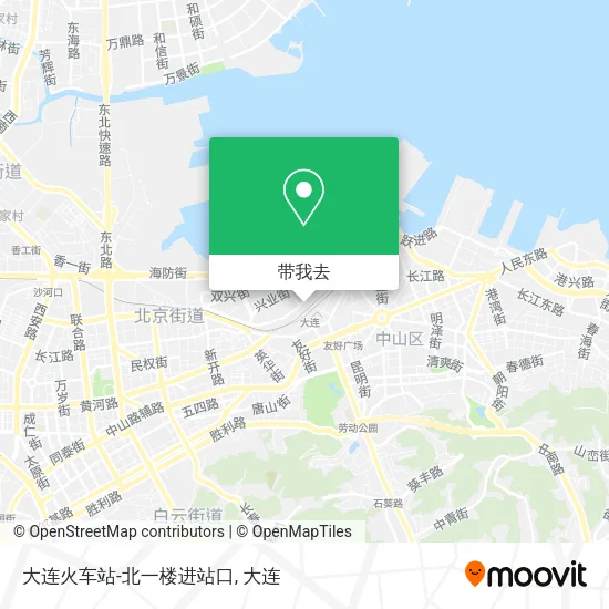 大连火车站-北一楼进站口地图