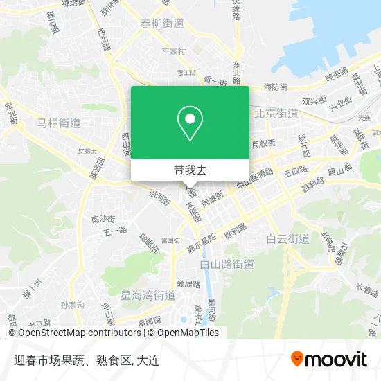 迎春市场果蔬、熟食区地图