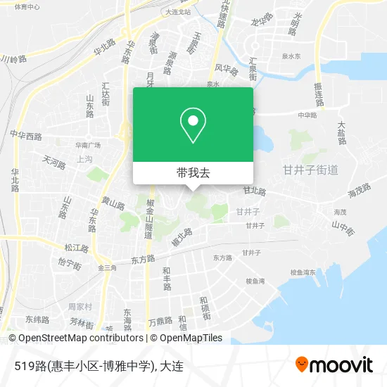 519路(惠丰小区-博雅中学)地图