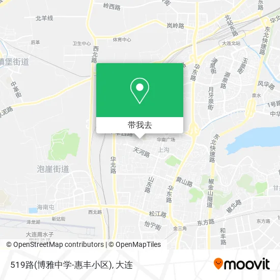519路(博雅中学-惠丰小区)地图