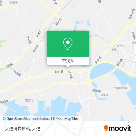 大连湾快轨站地图